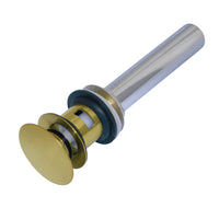 Thumbnail for Kingston Brass EV6007 Fauceture Push Pop-Up Drain with Overflow Hole, Brushed Brass - BNGBath