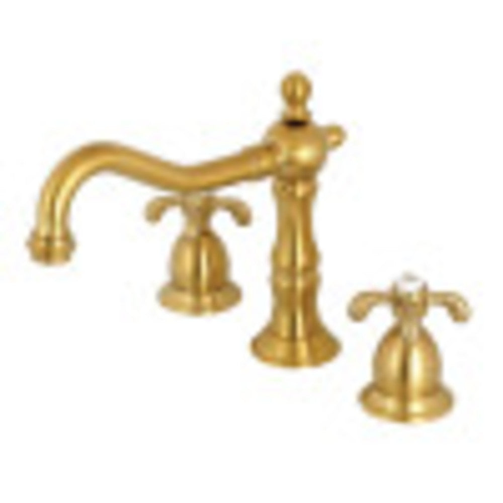 Kingston Brass KS1977TX 8 in. Widespread Bathroom Faucet, Brushed Brass - BNGBath