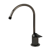 Thumbnail for Kingston Brass NK6190 Water Onyx Single-Handle Cold Water Filtration Faucet, Black Stainless Steel - BNGBath