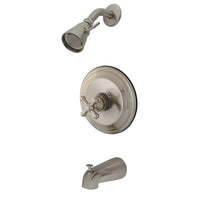 Thumbnail for Kingston Brass KB3638AXT Tub and Shower Trim Only, Brushed Nickel - BNGBath