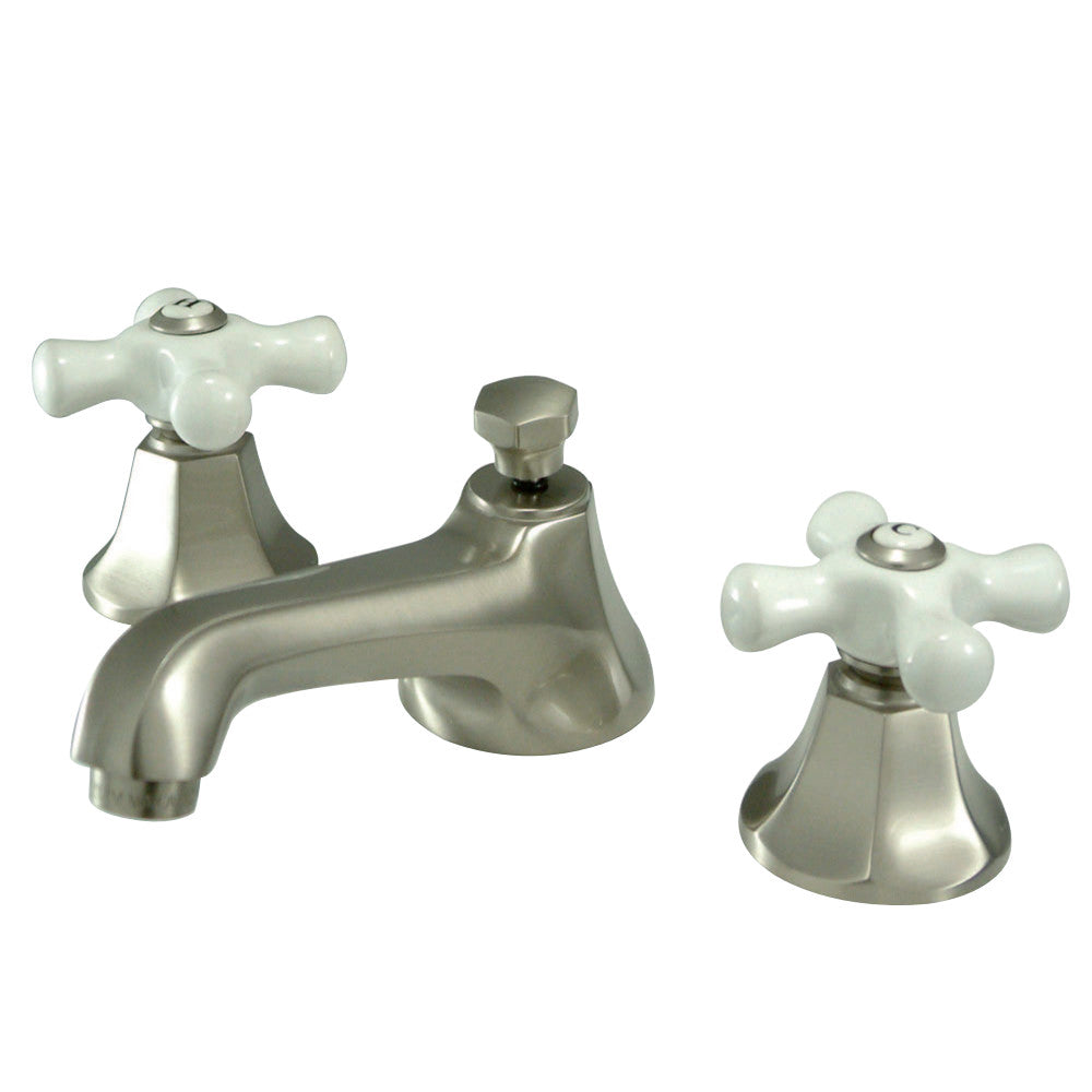 Kingston Brass KS4468PX 8 in. Widespread Bathroom Faucet, Brushed Nickel - BNGBath