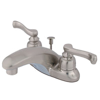 Thumbnail for Kingston Brass GKB8628FL 4 in. Centerset Bathroom Faucet, Brushed Nickel - BNGBath