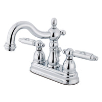 Thumbnail for Kingston Brass KS1601GL 4 in. Centerset Bathroom Faucet, Polished Chrome - BNGBath