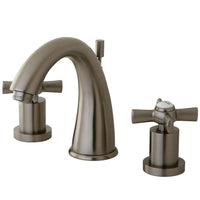 Thumbnail for Kingston Brass KS2968ZX 8 in. Widespread Bathroom Faucet, Brushed Nickel - BNGBath