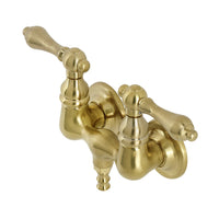 Thumbnail for Aqua Vintage AE31T7 Vintage 3-3/8 Inch Wall Mount Tub Faucet, Brushed Brass - BNGBath