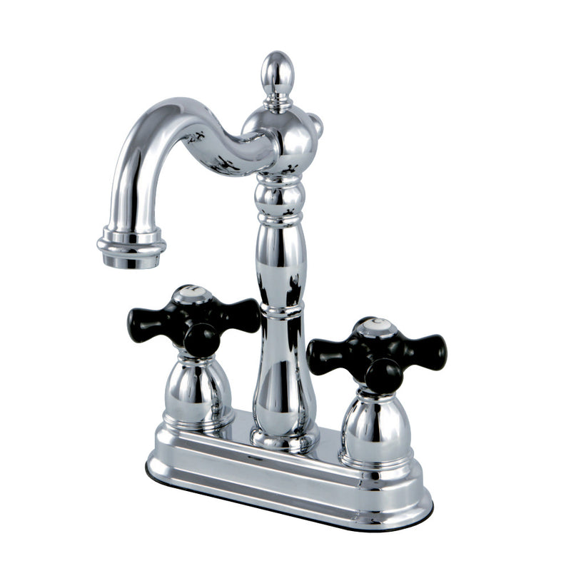 Kingston Brass KB1491PKX Duchess Two-Handle Bar Faucet, Polished Chrome - BNGBath