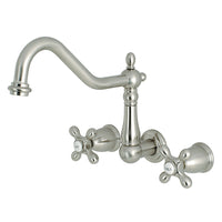 Thumbnail for Kingston Brass KS1288AX Wall Mount Kitchen Faucet, Brushed Nickel - BNGBath