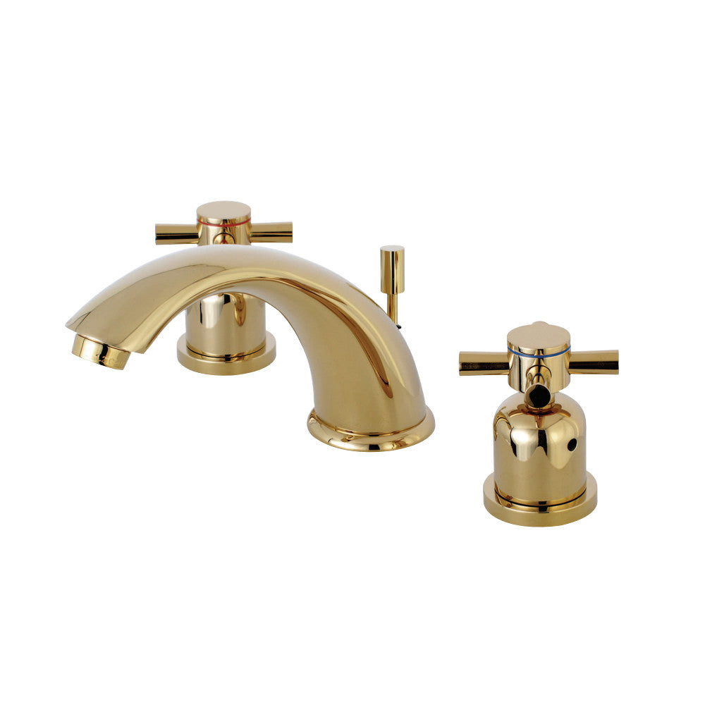 Kingston Brass KB8962DX 8 in. Widespread Bathroom Faucet, Polished Brass - BNGBath