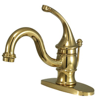 Thumbnail for Kingston Brass KB3402GL Single-Handle 4 in. Centerset Bathroom Faucet, Polished Brass - BNGBath