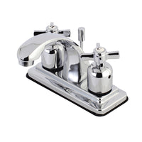 Thumbnail for Kingston Brass KB4641ZX 4 in. Centerset Bathroom Faucet, Polished Chrome - BNGBath