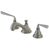 Thumbnail for Kingston Brass KS5568ZL 8 in. Widespread Bathroom Faucet, Brushed Nickel - BNGBath