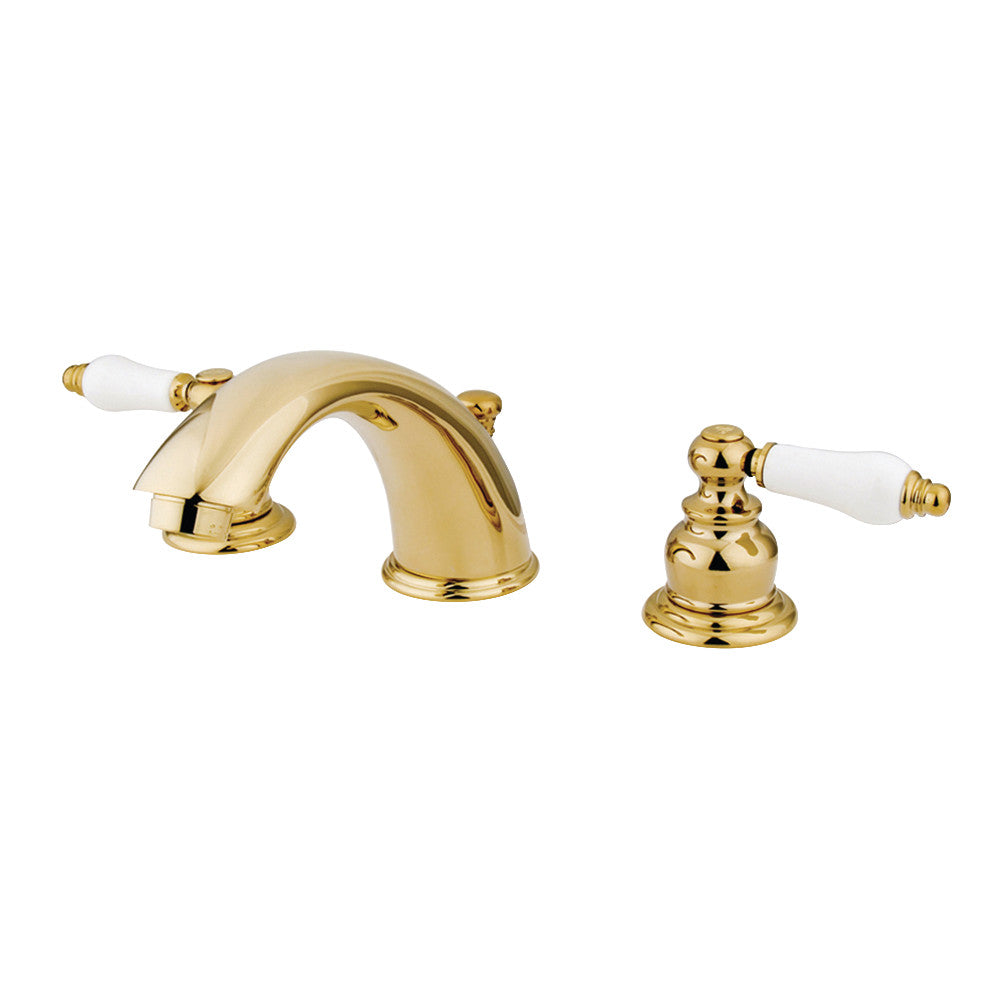 Kingston Brass KB972B Widespread Bathroom Faucet, Polished Brass - BNGBath