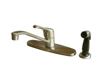 Thumbnail for Kingston Brass KB562SN Wyndham Single-Handle Centerset Kitchen Faucet, Brushed Nickel - BNGBath
