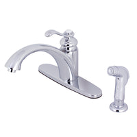 Thumbnail for Kingston Brass KS6571TPLSP Single-Handle Kitchen Faucet, Polished Chrome - BNGBath