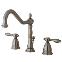 Thumbnail for Kingston Brass KS1998TAL 8 in. Widespread Bathroom Faucet, Brushed Nickel - BNGBath
