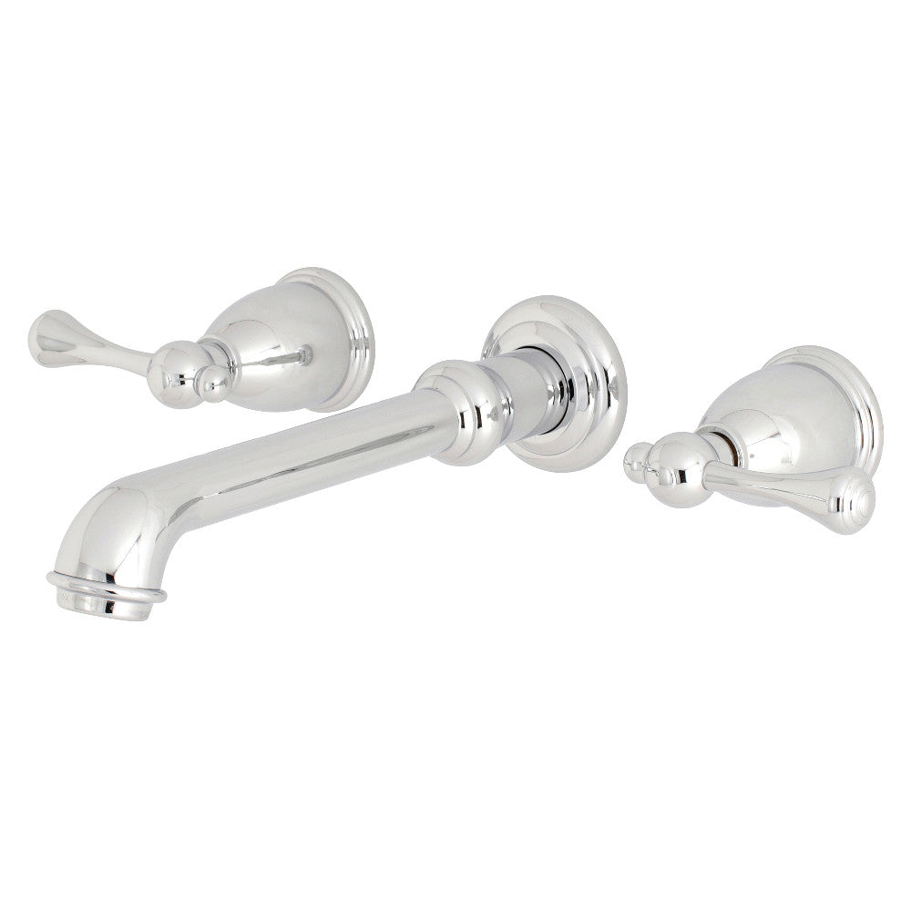 Kingston Brass KS7121BL Two-Handle Wall Mount Bathroom Faucet, Polished Chrome - BNGBath