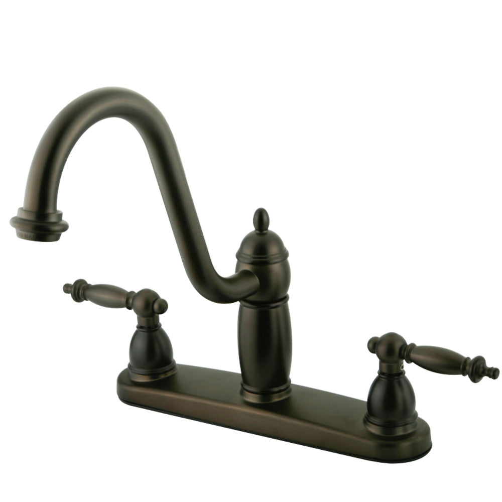 Kingston Brass KB7115TLLS Templeton Centerset Kitchen Faucet, Oil Rubbed Bronze - BNGBath