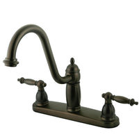 Thumbnail for Kingston Brass KB7115TLLS Templeton Centerset Kitchen Faucet, Oil Rubbed Bronze - BNGBath