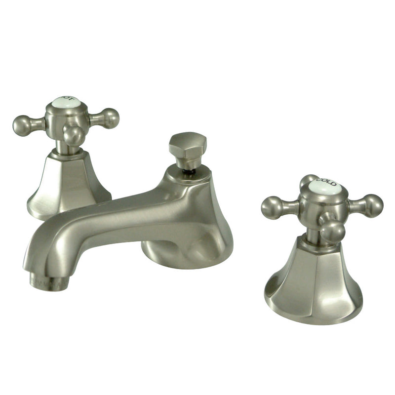 Kingston Brass KS4468BX 8 in. Widespread Bathroom Faucet, Brushed Nickel - BNGBath