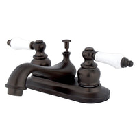 Thumbnail for Kingston Brass KB605PL Restoration 4 in. Centerset Bathroom Faucet, Oil Rubbed Bronze - BNGBath