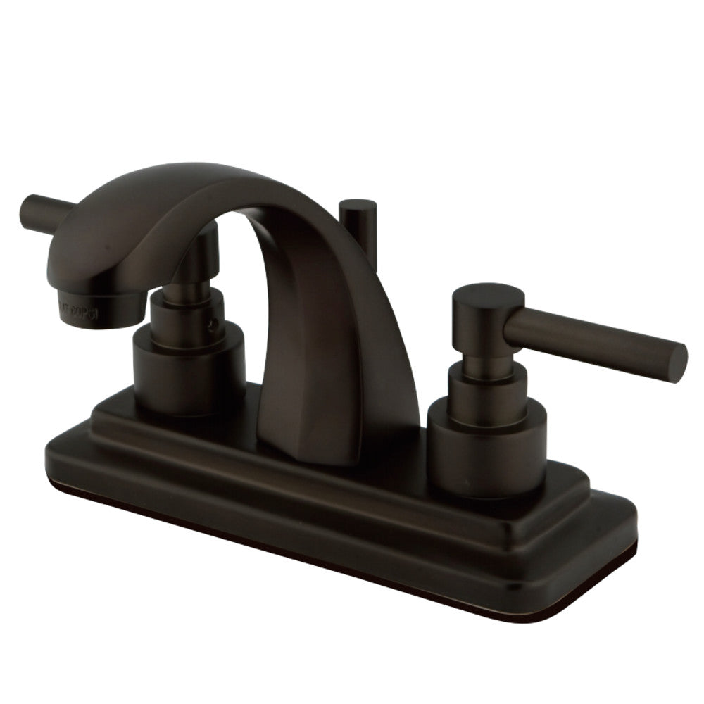 Kingston Brass KS4645EL 4 in. Centerset Bathroom Faucet, Oil Rubbed Bronze - BNGBath