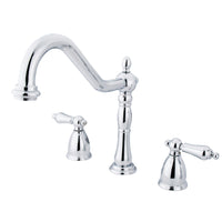 Thumbnail for Kingston Brass KB1791ALLS Widespread Kitchen Faucet, Polished Chrome - BNGBath
