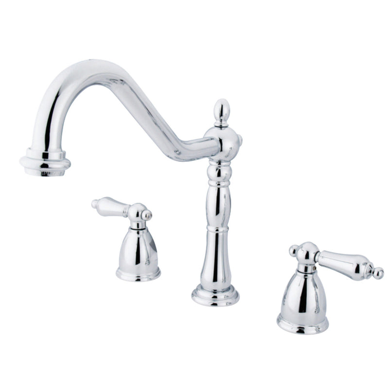 Kingston Brass KB1791ALLS Widespread Kitchen Faucet, Polished Chrome - BNGBath