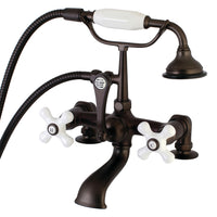 Thumbnail for Aqua Vintage AE211T5 Vintage 7-Inch Tub Faucet with Hand Shower, Oil Rubbed Bronze - BNGBath