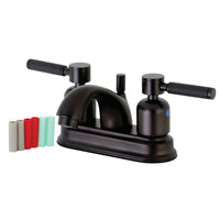 Thumbnail for Kingston Brass FB2605DKL 4 in. Centerset Bathroom Faucet, Oil Rubbed Bronze - BNGBath
