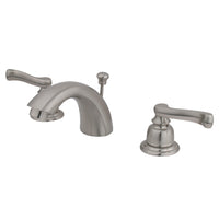 Thumbnail for Kingston Brass KB958FL Mini-Widespread Bathroom Faucet, Brushed Nickel - BNGBath