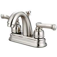 Thumbnail for Kingston Brass GKB5618FL 4 in. Centerset Bathroom Faucet, Brushed Nickel - BNGBath