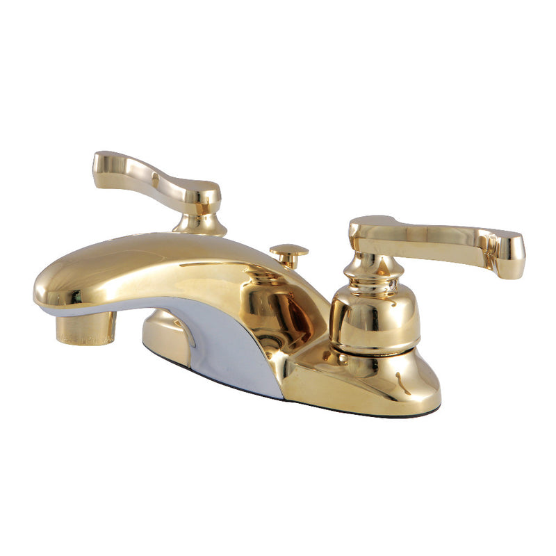 Kingston Brass KB622FL 4 in. Centerset Bathroom Faucet, Polished Brass - BNGBath