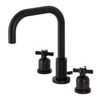 Thumbnail for Kingston Brass FSC8935ZX Millennium Widespread Bathroom Faucet with Brass Pop-Up, Oil Rubbed Bronze - BNGBath