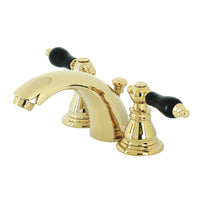 Thumbnail for Kingston Brass KB952AKL Duchess Widespread Bathroom Faucet with Plastic Pop-Up, Polished Brass - BNGBath
