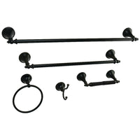 Thumbnail for Kingston Brass BAHK1612478ORB Naples 5-Piece Bathroom Accessory Set, Oil Rubbed Bronze - BNGBath