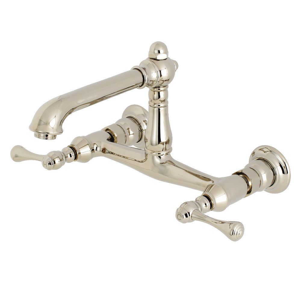 Kingston Brass KS7246BL Wall Mount Bathroom Faucet, Polished Nickel - BNGBath