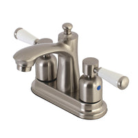 Thumbnail for Kingston Brass FB7628DPL 4 in. Centerset Bathroom Faucet, Brushed Nickel - BNGBath