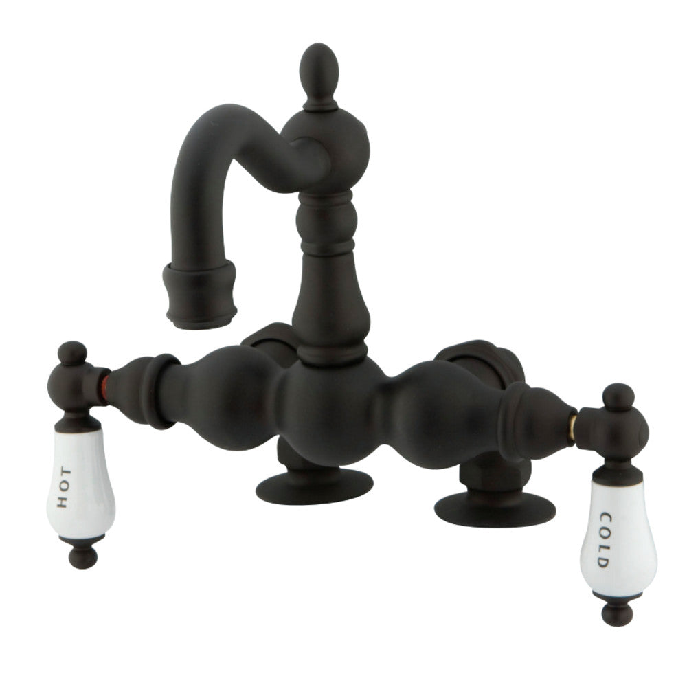 Kingston Brass CC1095T5 Vintage 3-3/8-Inch Deck Mount Tub Faucet, Oil Rubbed Bronze - BNGBath