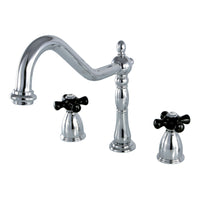 Thumbnail for Kingston Brass KB1791PKXLS Widespread Kitchen Faucet, Polished Chrome - BNGBath