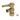 Kingston Brass CC53307DL Quarter Turn Valve (5/8" X 3/8" OD Compression), Brushed Brass - BNGBath