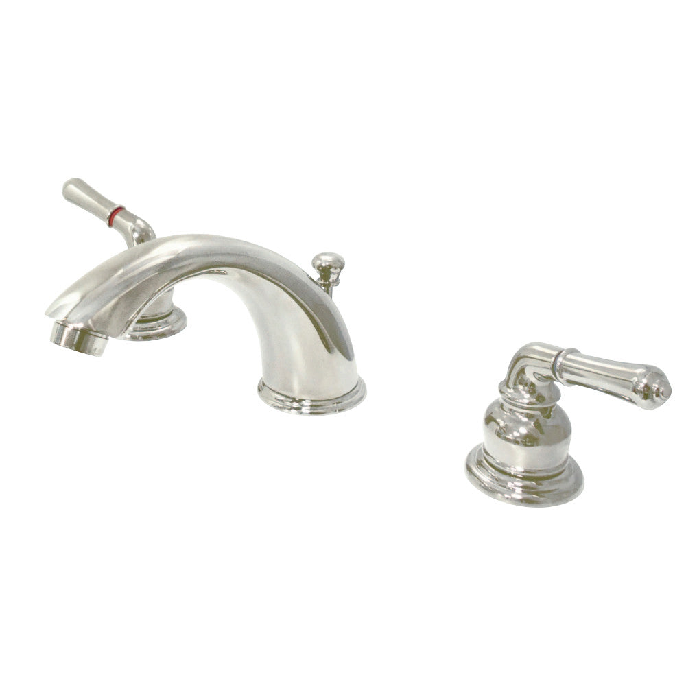 Kingston Brass KB966PN Magellan Widespread Bathroom Faucet with Retail Pop-Up, Polished Nickel - BNGBath