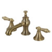 Thumbnail for Kingston Brass KC7063AL Vintage 8 in. Widespread Bathroom Faucet, Antique Brass - BNGBath