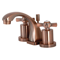 Thumbnail for Kingston Brass KS494ZXAC Millennium 8 in. Widespread Bathroom Faucet, Antique Copper - BNGBath