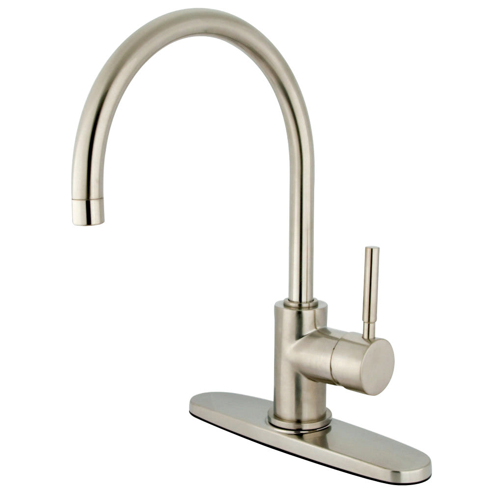 Kingston Brass KS8718DLLS Concord 8" Centerset Kitchen Faucet, Brushed Nickel - BNGBath