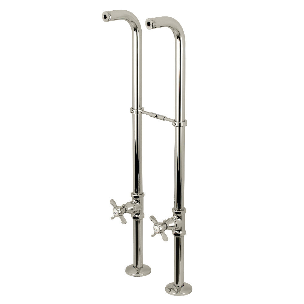 Kingston Brass CC266S6BEX Freestanding Supply Line Package, Polished Nickel - BNGBath