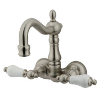 Thumbnail for Kingston Brass CC1075T8 Vintage 3-3/8-Inch Wall Mount Tub Faucet, Brushed Nickel - BNGBath