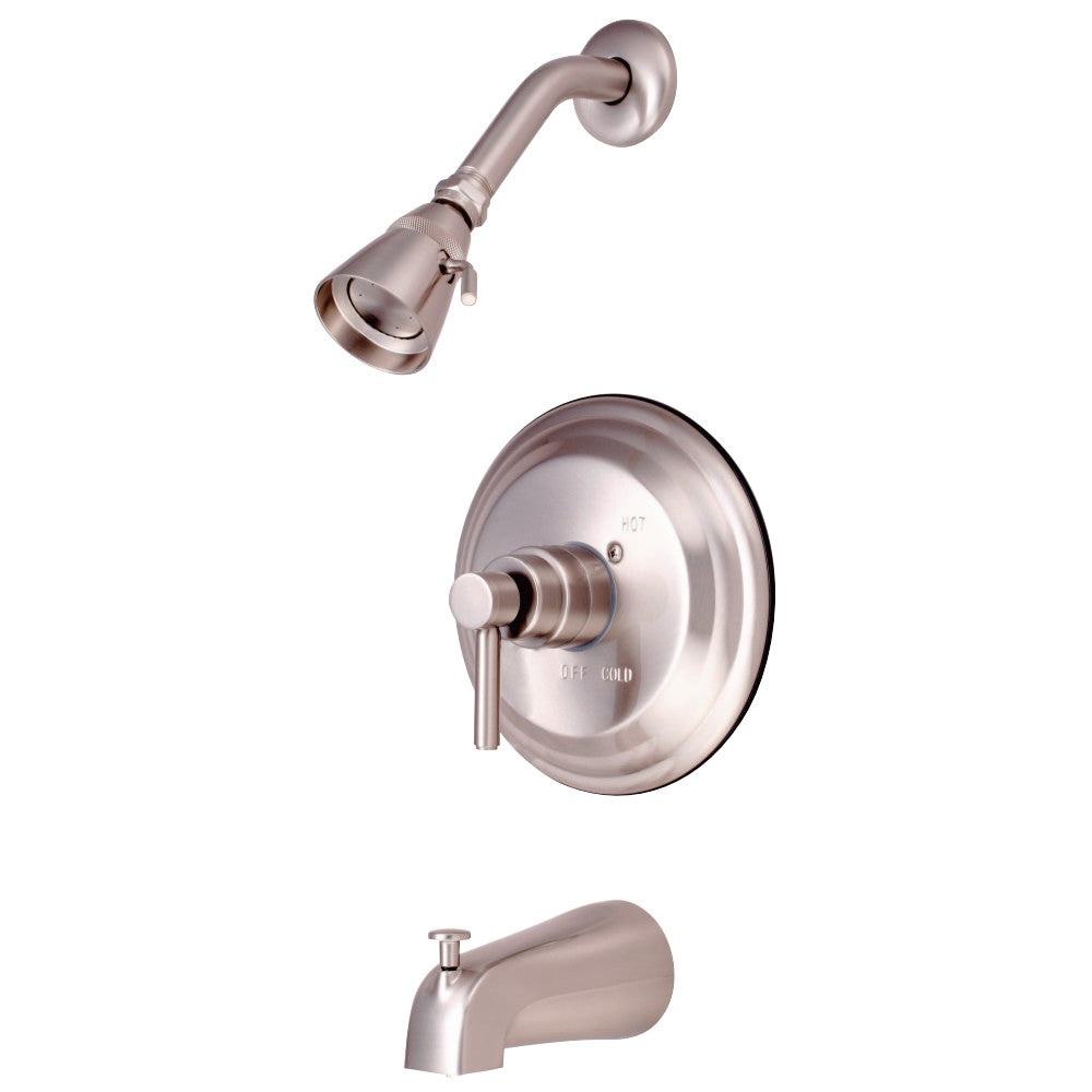 Kingston Brass KB2638DL Concord Tub & Shower Faucet, Brushed Nickel - BNGBath