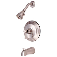 Thumbnail for Kingston Brass KB2638DL Concord Tub & Shower Faucet, Brushed Nickel - BNGBath