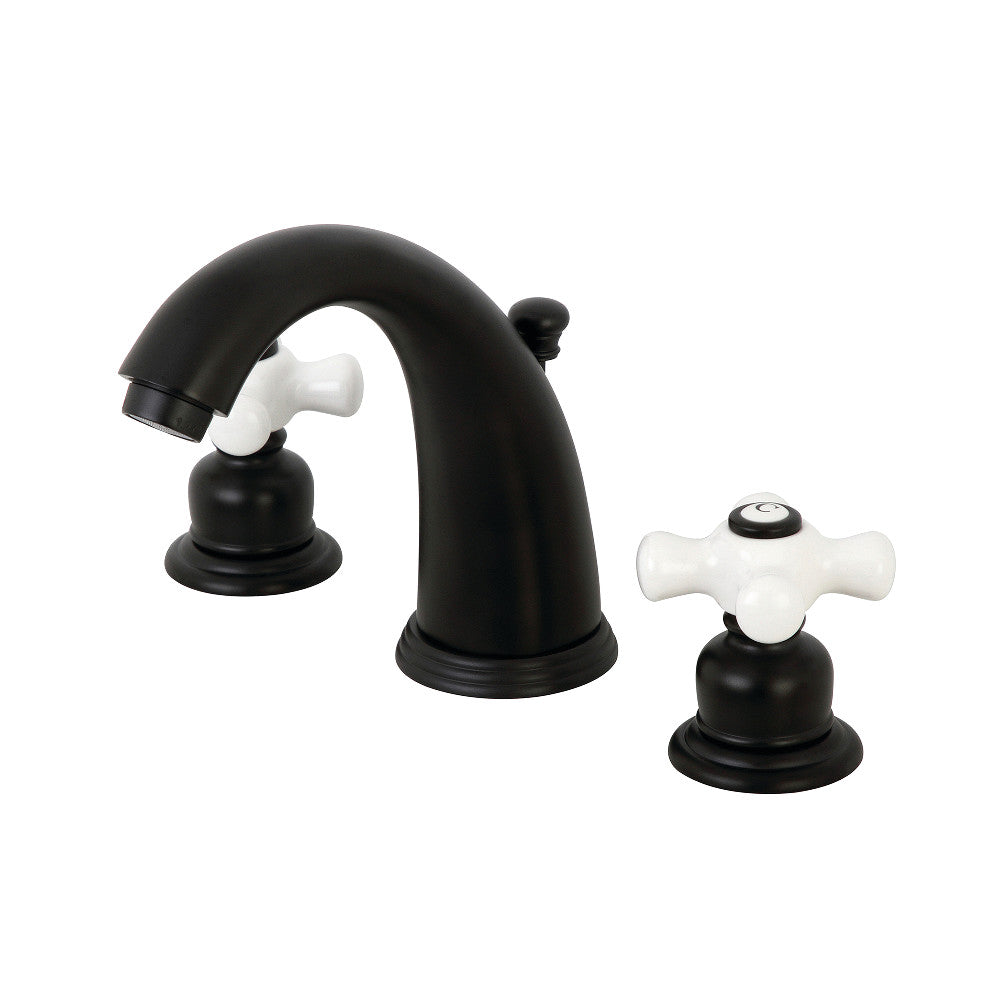 Kingston Brass KB980PX Victorian 2-Handle 8 in. Widespread Bathroom Faucet, Matte Black - BNGBath