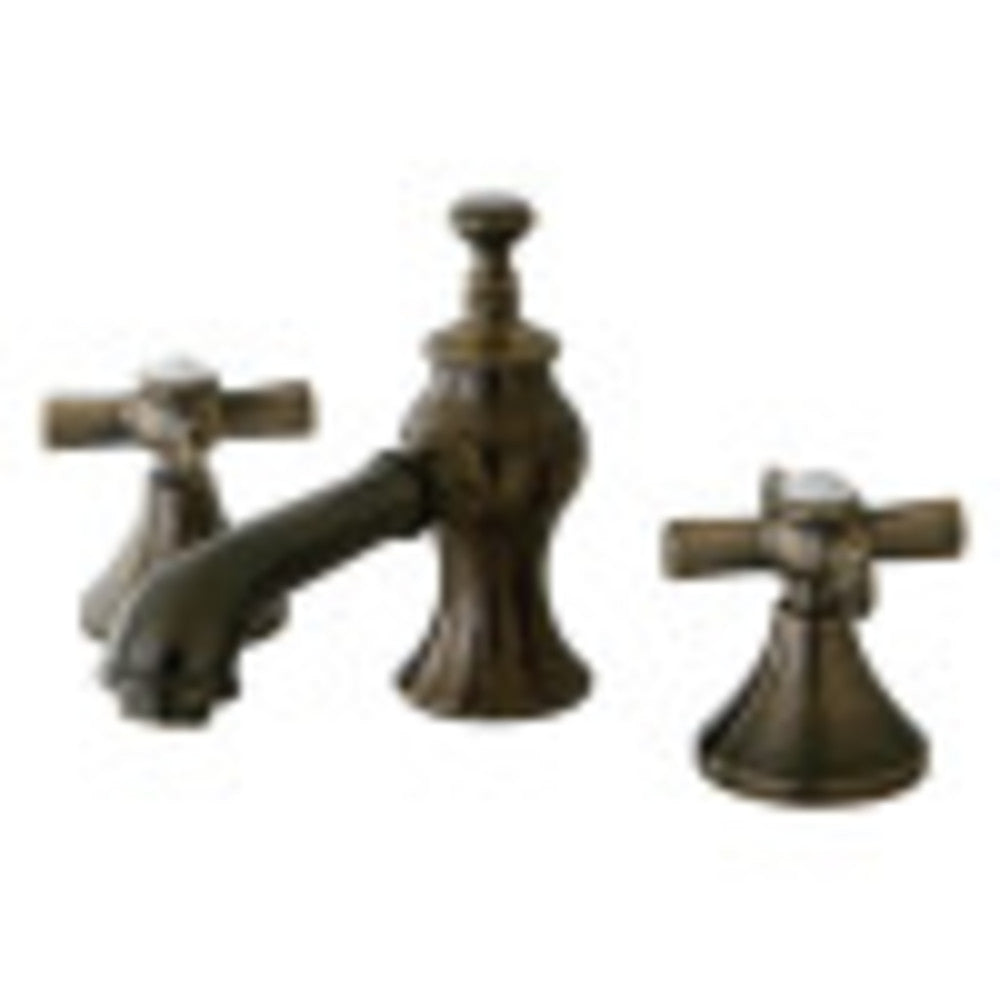 Kingston Brass KC7063ZX 8 in. Widespread Bathroom Faucet, Antique Brass - BNGBath